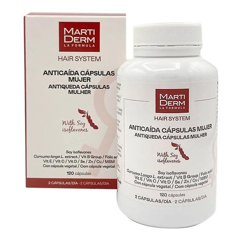 Imagen de Martiderm anticaida mujer 120 capsulas.