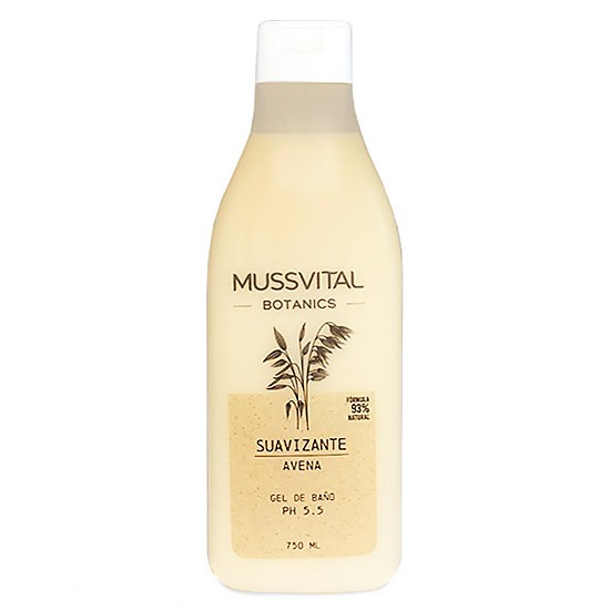 Imagen de Mussvital Botanics gel de baño suavizante de avena 750ml
