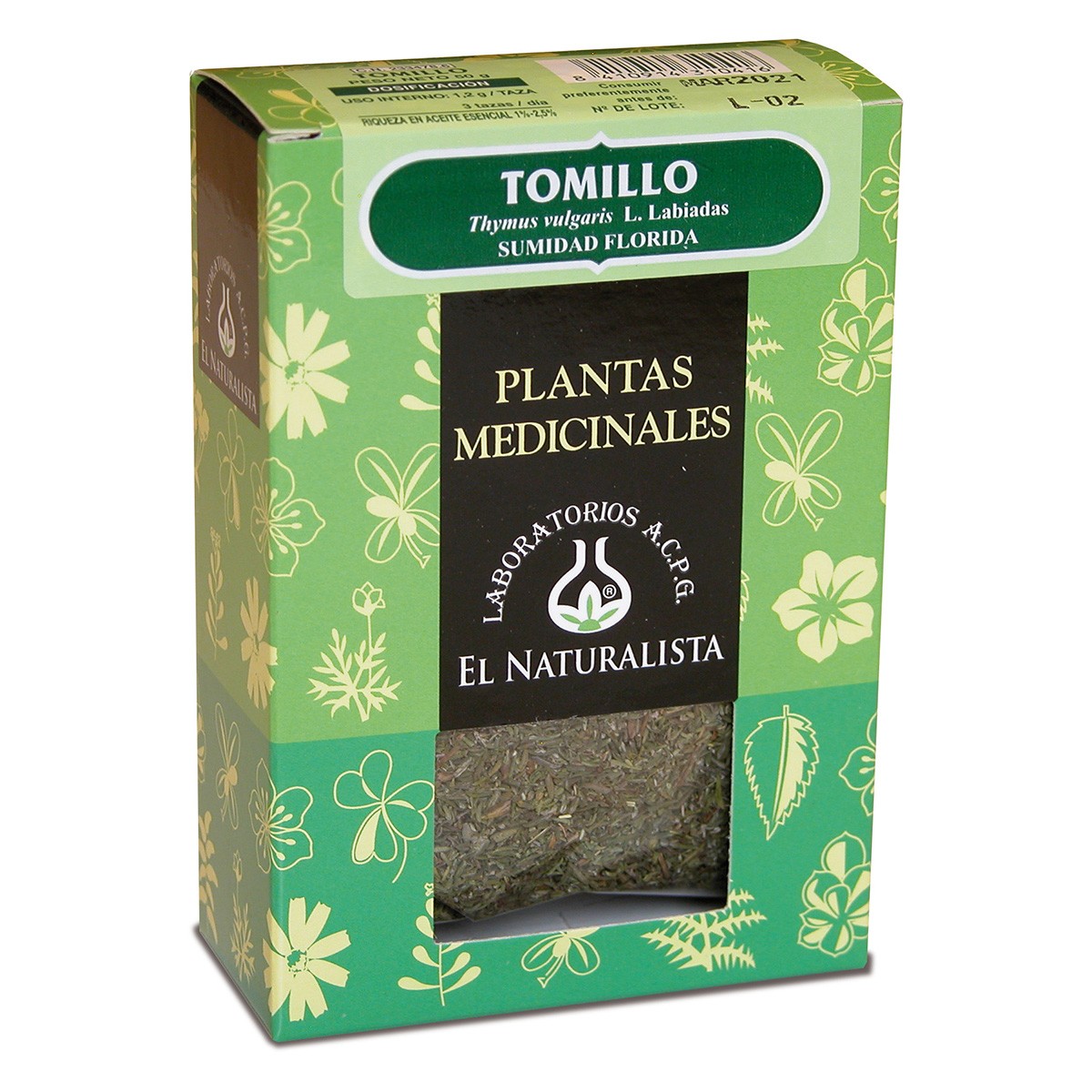 Imagen de EL NATURALISTA TOMILLO 50 G.