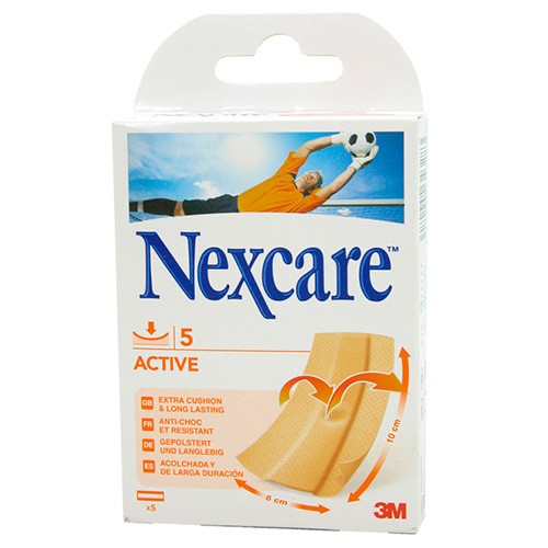 Imagen de NEXCARE ACTIVE STRIP S 5 TIRAS 10X6 CM.