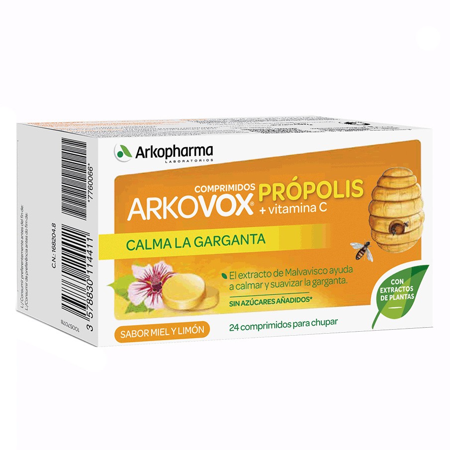Imagen de Arkovox propolis + vitamina c 24 comprimidos