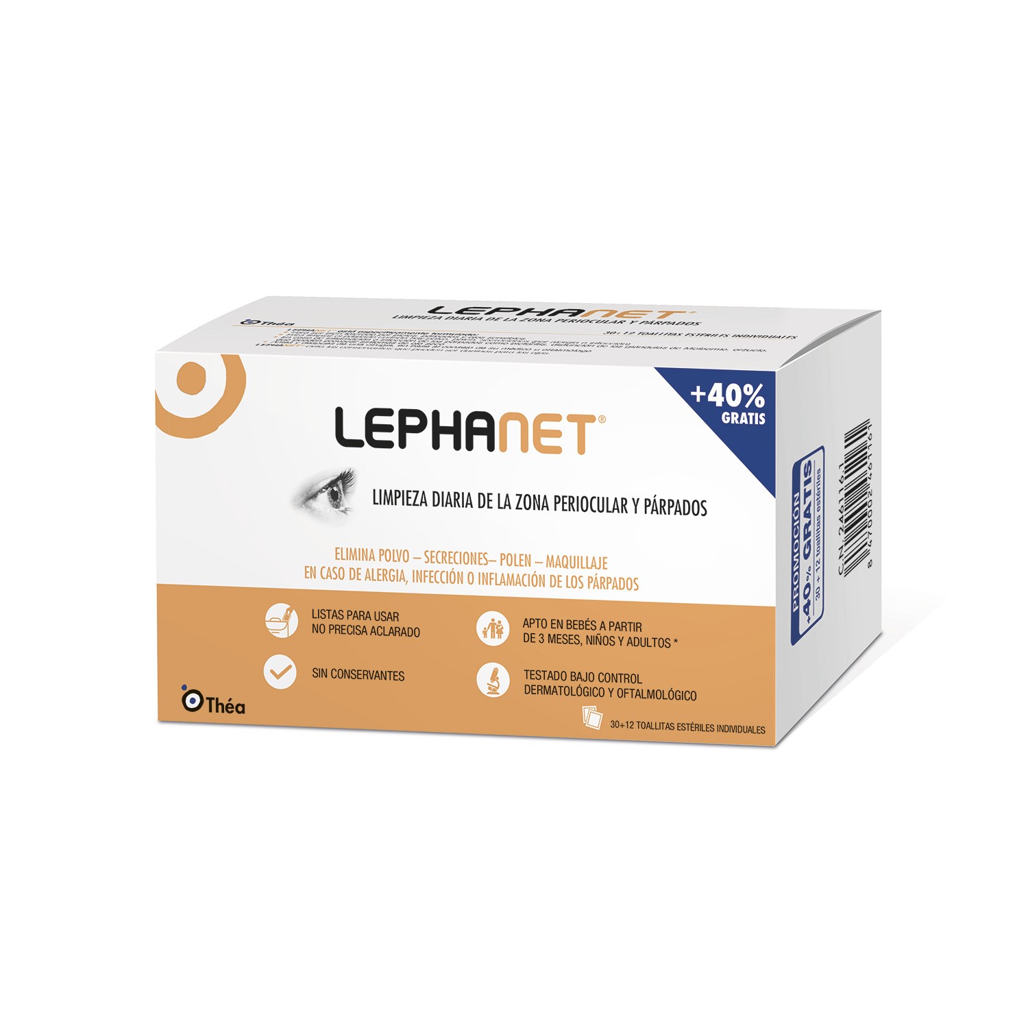 Imagen de Thea lephanet toallitas limpiadoras ojos 30 unidades