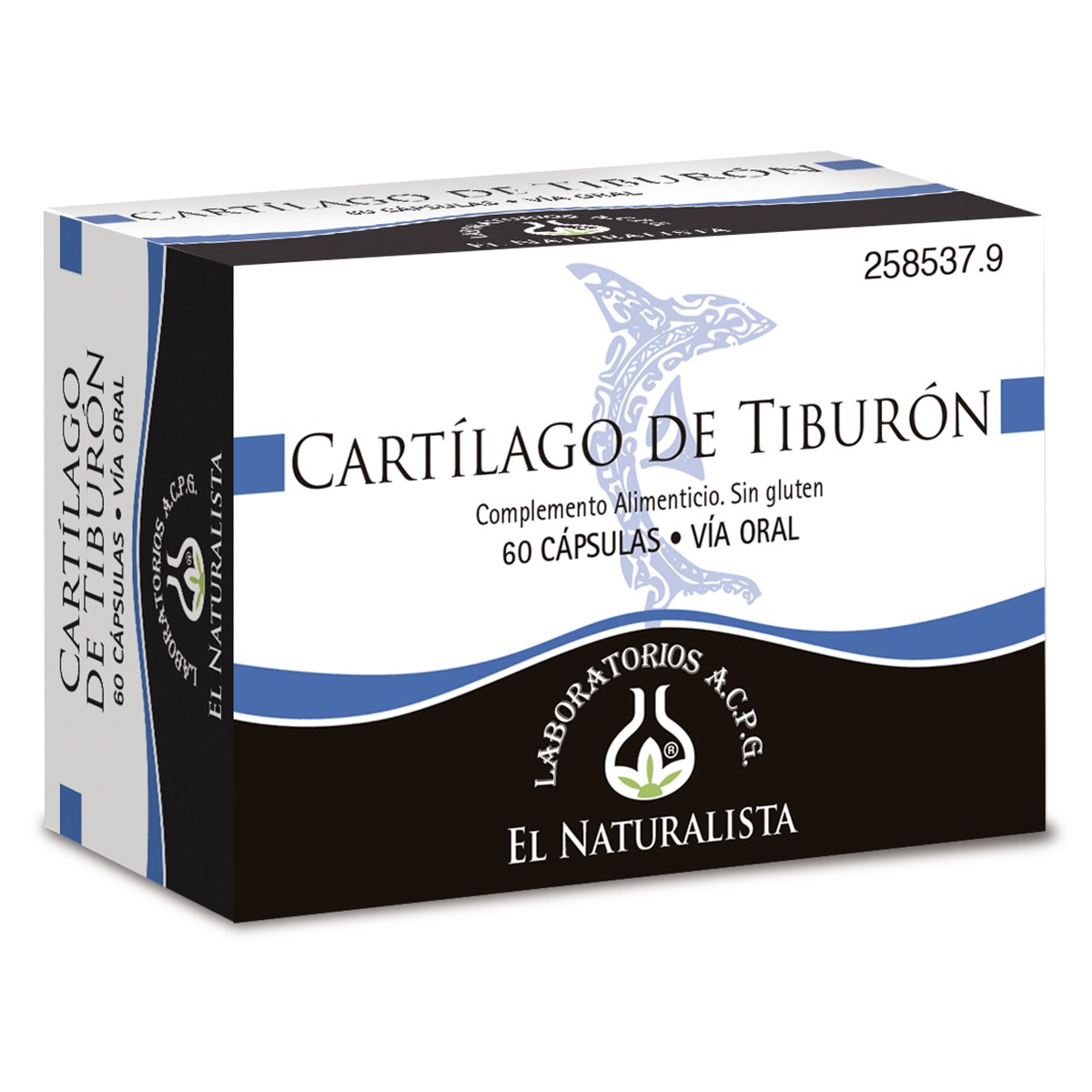 Imagen de EL NATURALISTA CARTILAGO TIBURON 60 CAPS