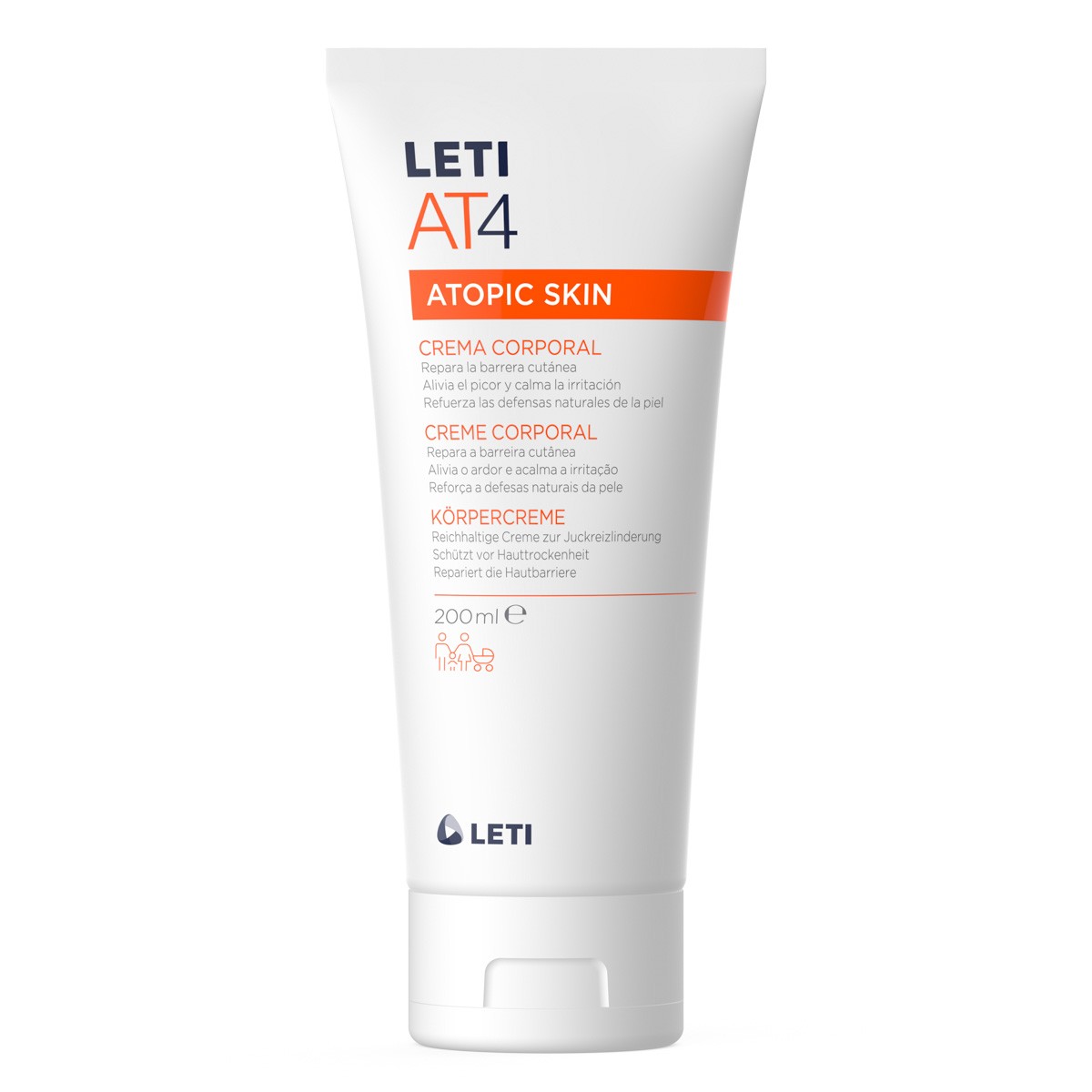 Imagen de Leti AT4 crema emoliente  200ml