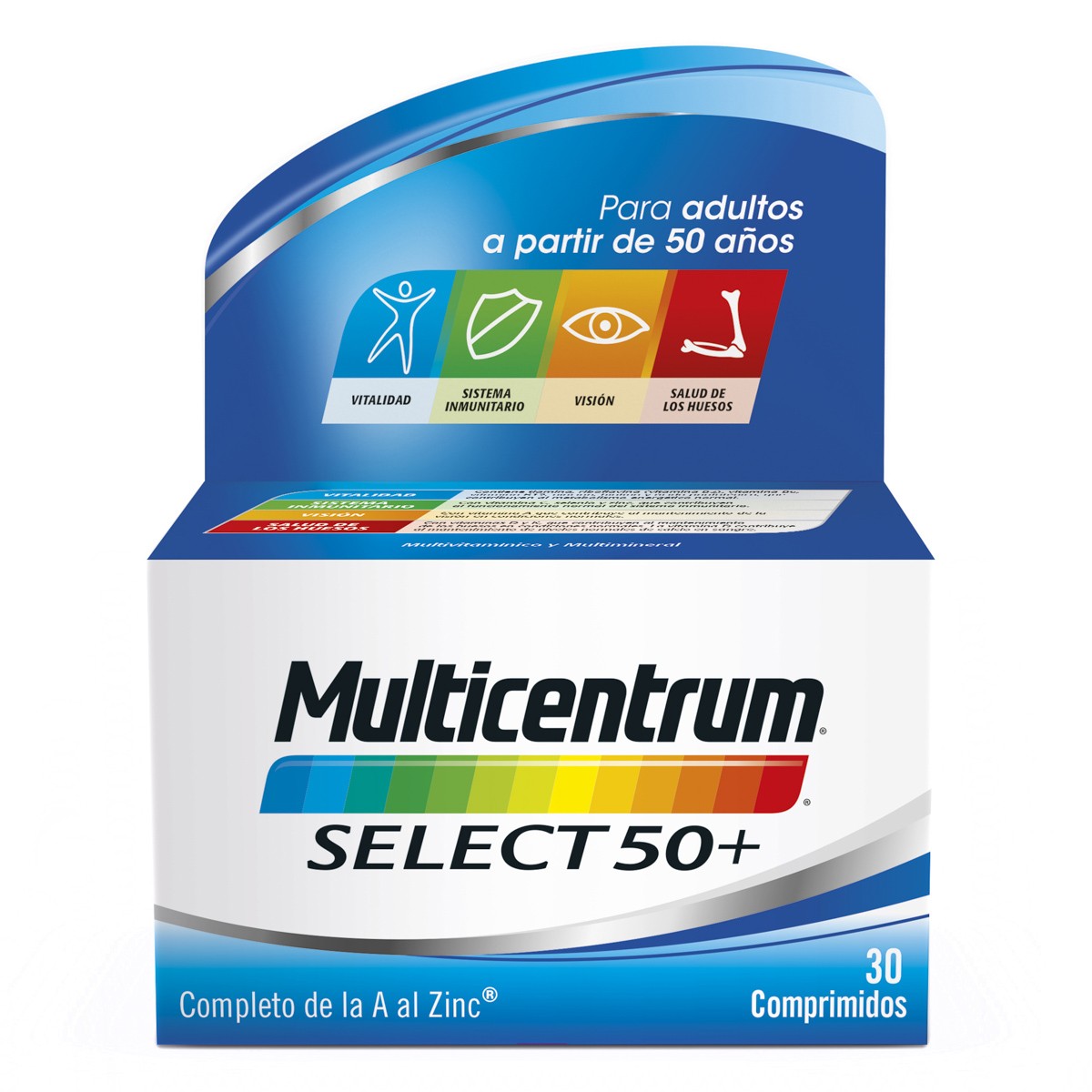 Imagen de Multicentrum select 50+ 30 comprimidos