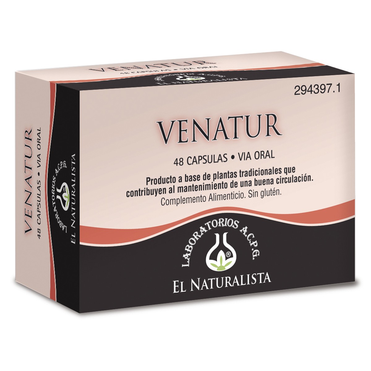 Imagen de El Naturalista Venatur 48 cápsulas 375mg
