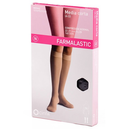 Imagen de Farmalastic Media Corta Cerrada Normal talla M negro
