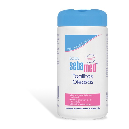 Imagen de Sebamed Baby toallitas oleosas  70 ud