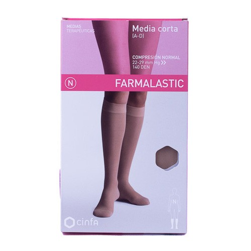 Imagen de Farmalastic Media Corta Cerrada Normal talla M beige