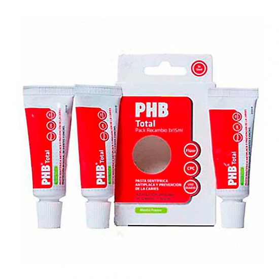 Imagen de Phb pack total pasta dental recambio 15ml x3uds