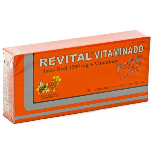 Imagen de REVITAL VITAMINADO FORTE 20 AMP. 1500 MG