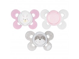 Chicco Chupete physio silicona niña 0-6 meses 2u
