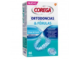 Corega Ortodoncias y Férulas tabletas limpiadoras para férulas 66tabs